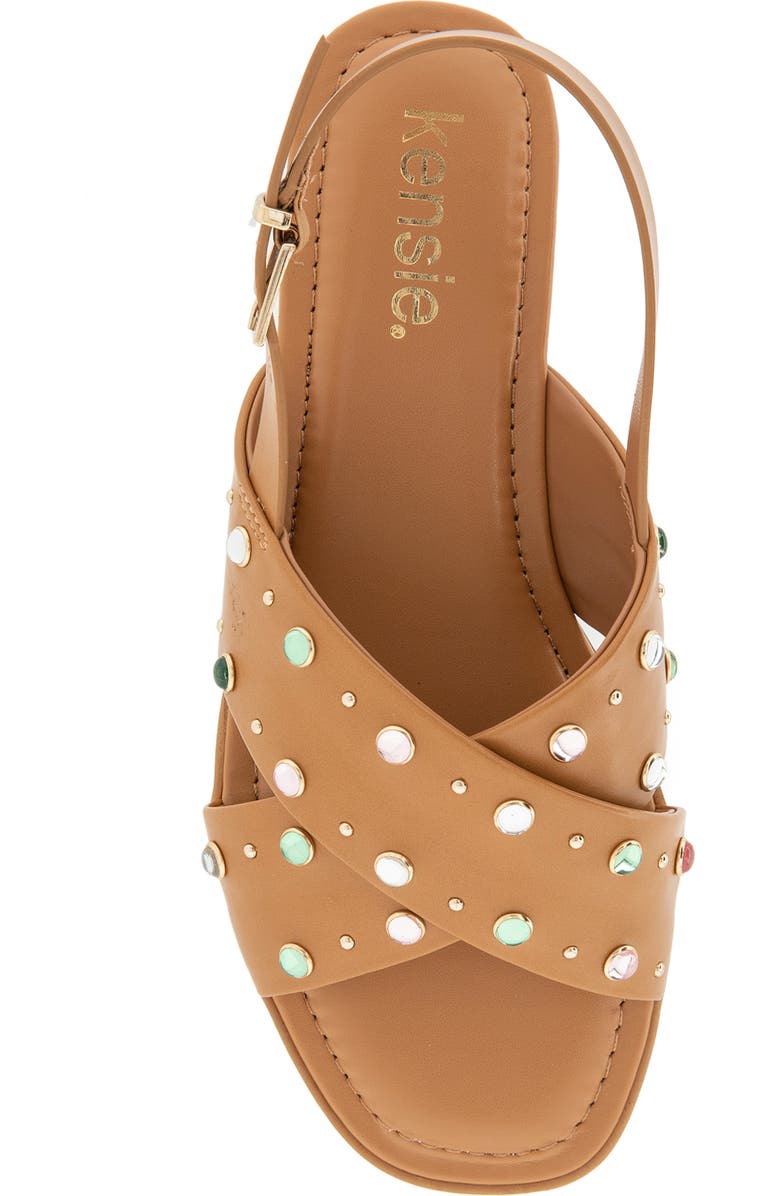 Kensie Alishia Slingback Sandal, Alternate, color, Caramel