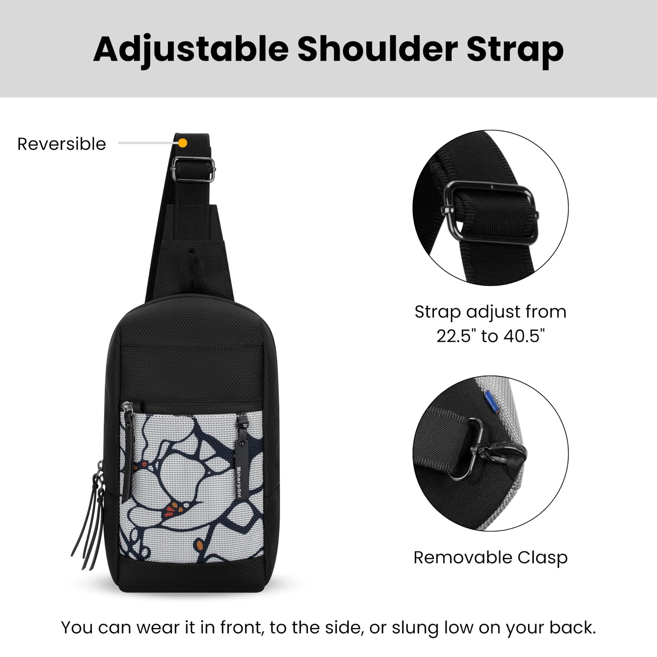 Sherpani Metro Anti Theft Travel Sling Bag Backpack, Alternate, color, Sakura