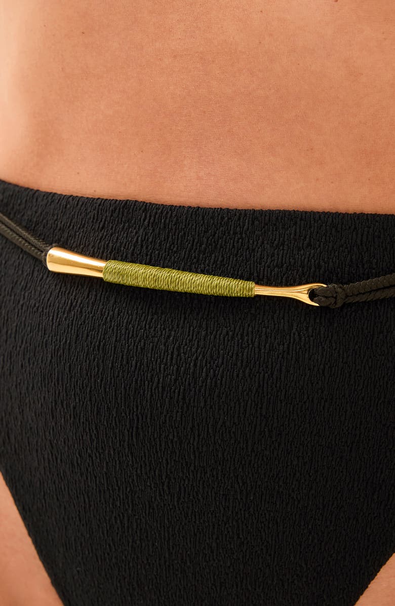 ViX Paula Hermanny Mabel Gigi High Waist Bikini Bottoms, Alternate, color, Black