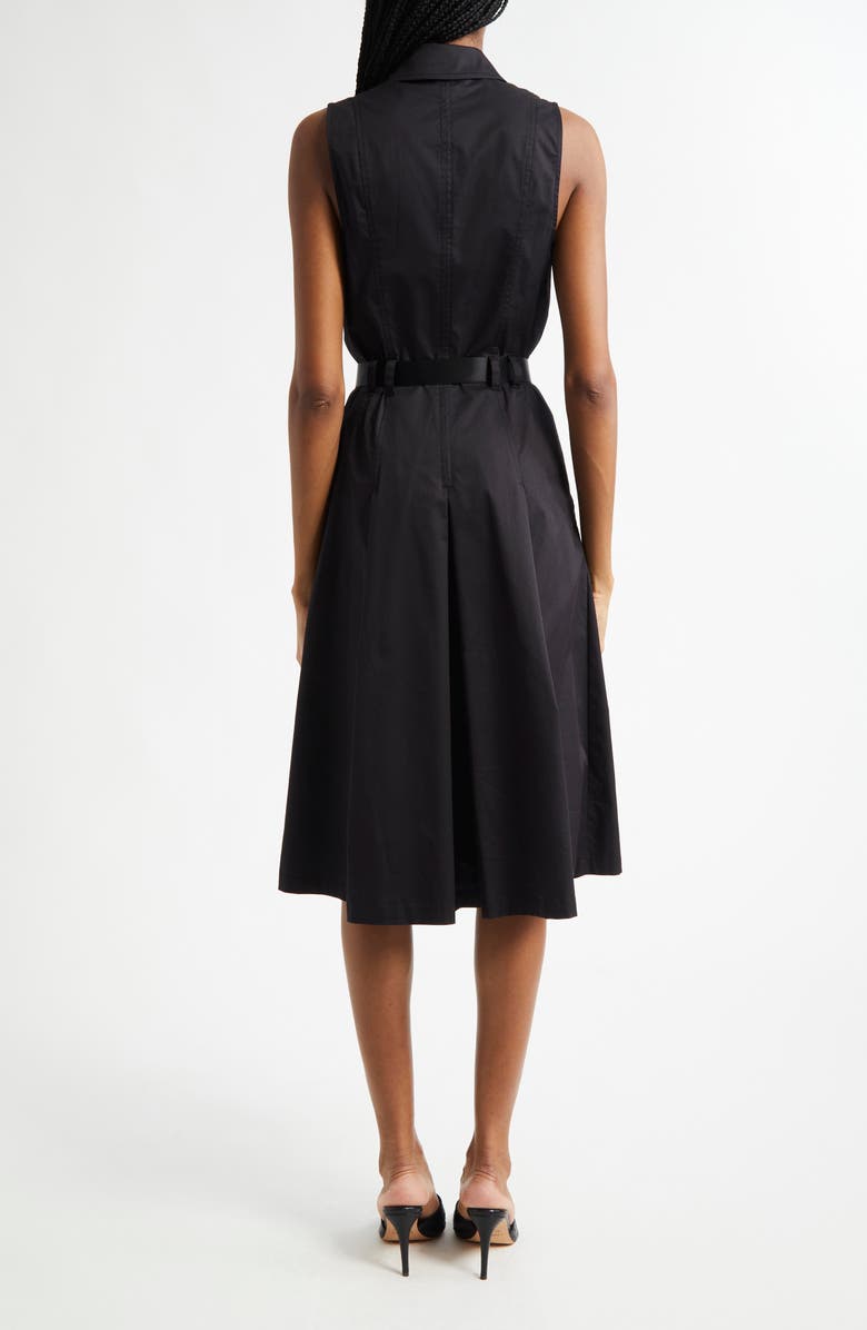L'AGENCE Kylo Belted Shirtdress, Alternate, color, Black