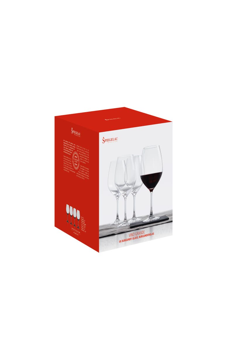 SPIEGELAU Vino Grande Burgundy Wine Glass Set of 4, Alternate, color, Clear