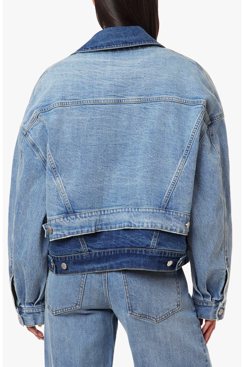 Double Denim Trucker Jacket, Alternate, color, COAST