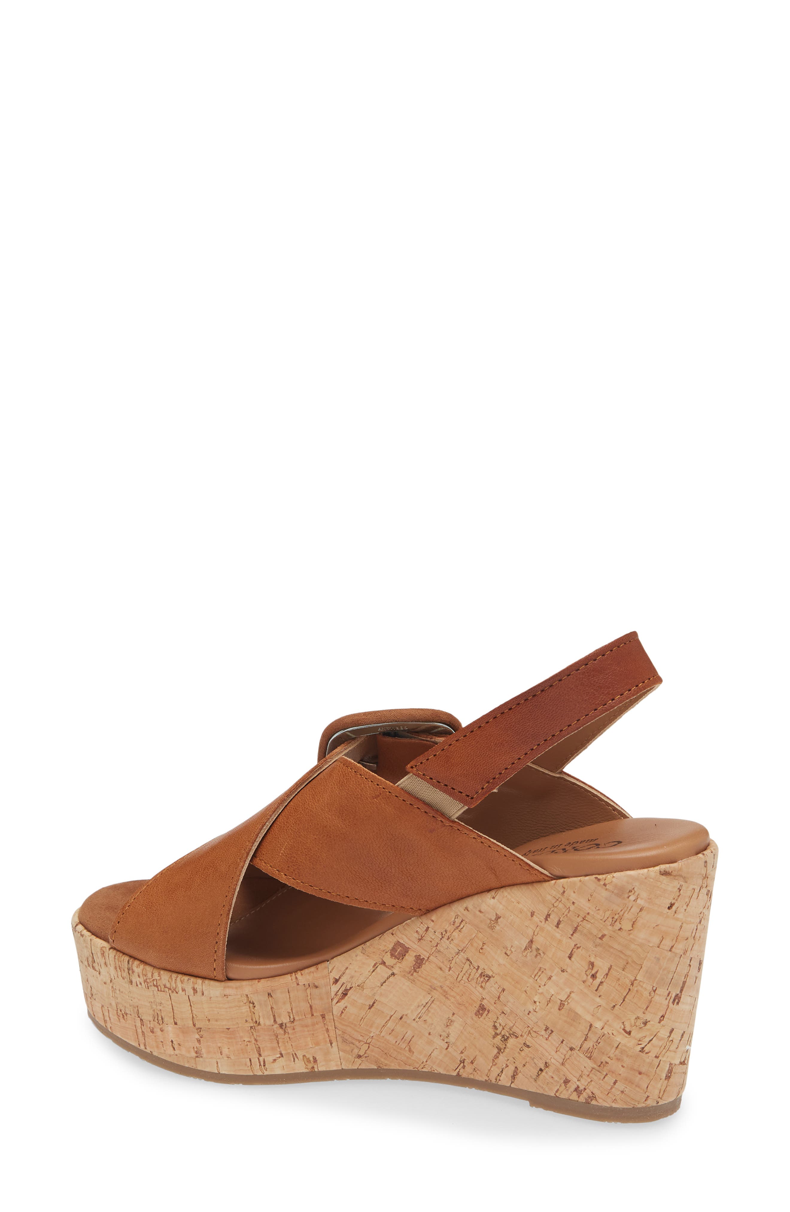 Cordani Dustin Slingback Platform Wedge Sandal, Alternate, color, Cuoio Leather