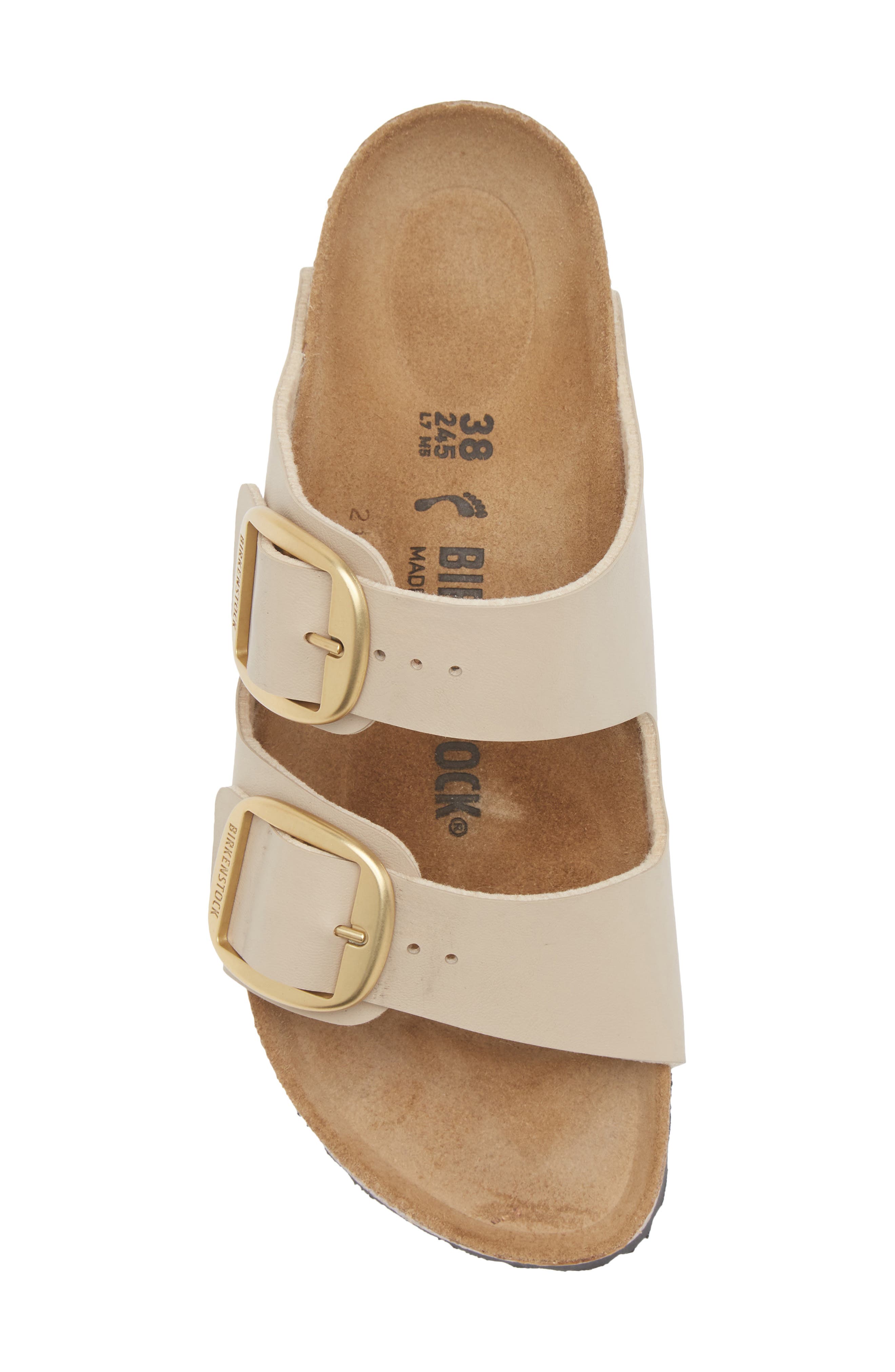Arizona Big Buckle Slide Sandal, Alternate, color, SANDCASTLE