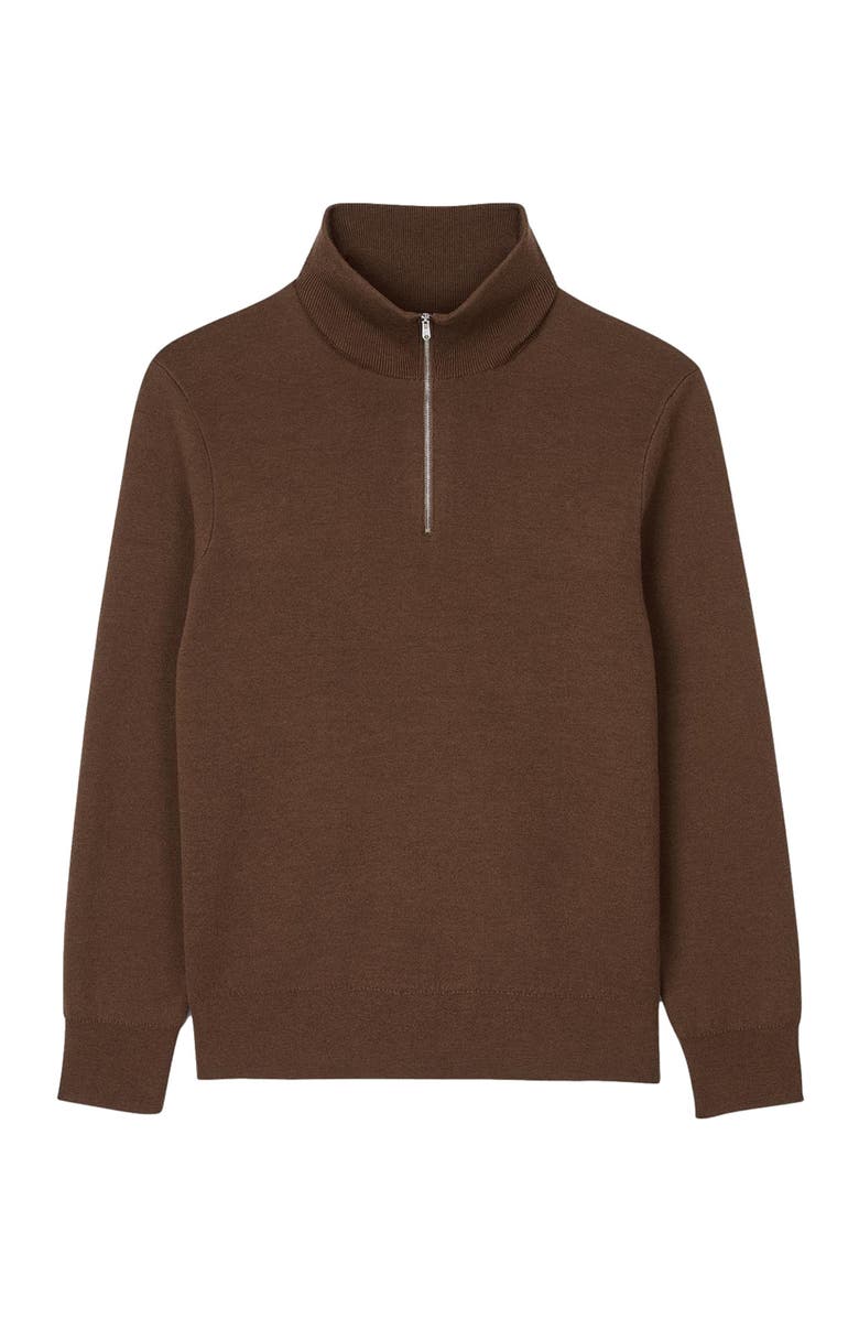 SANDRO Half-zip sweater, Alternate, color, 