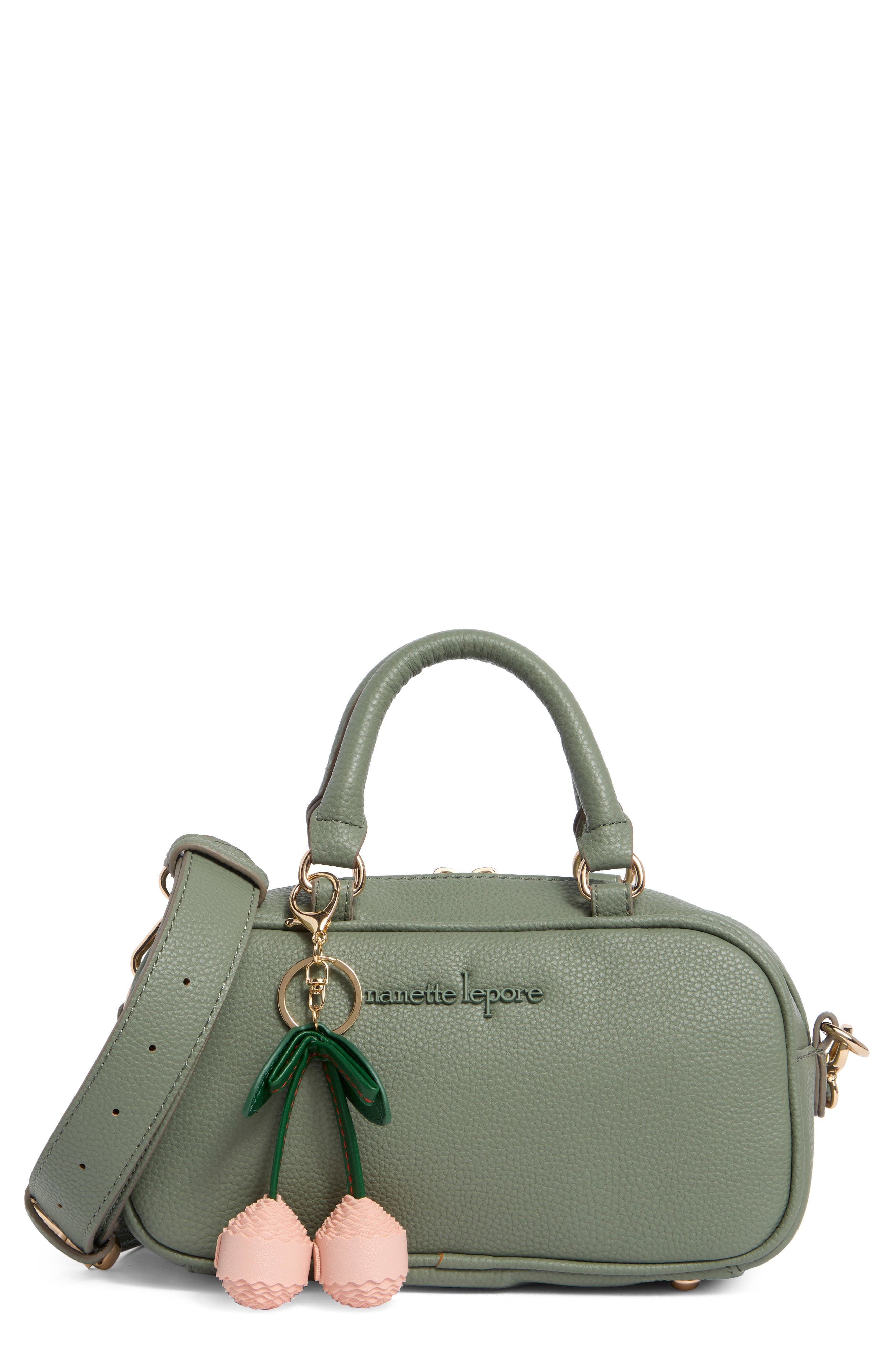 Nanette Lepore Ellah Mini Convertible Satchel Bag, Main, color, Artichoke