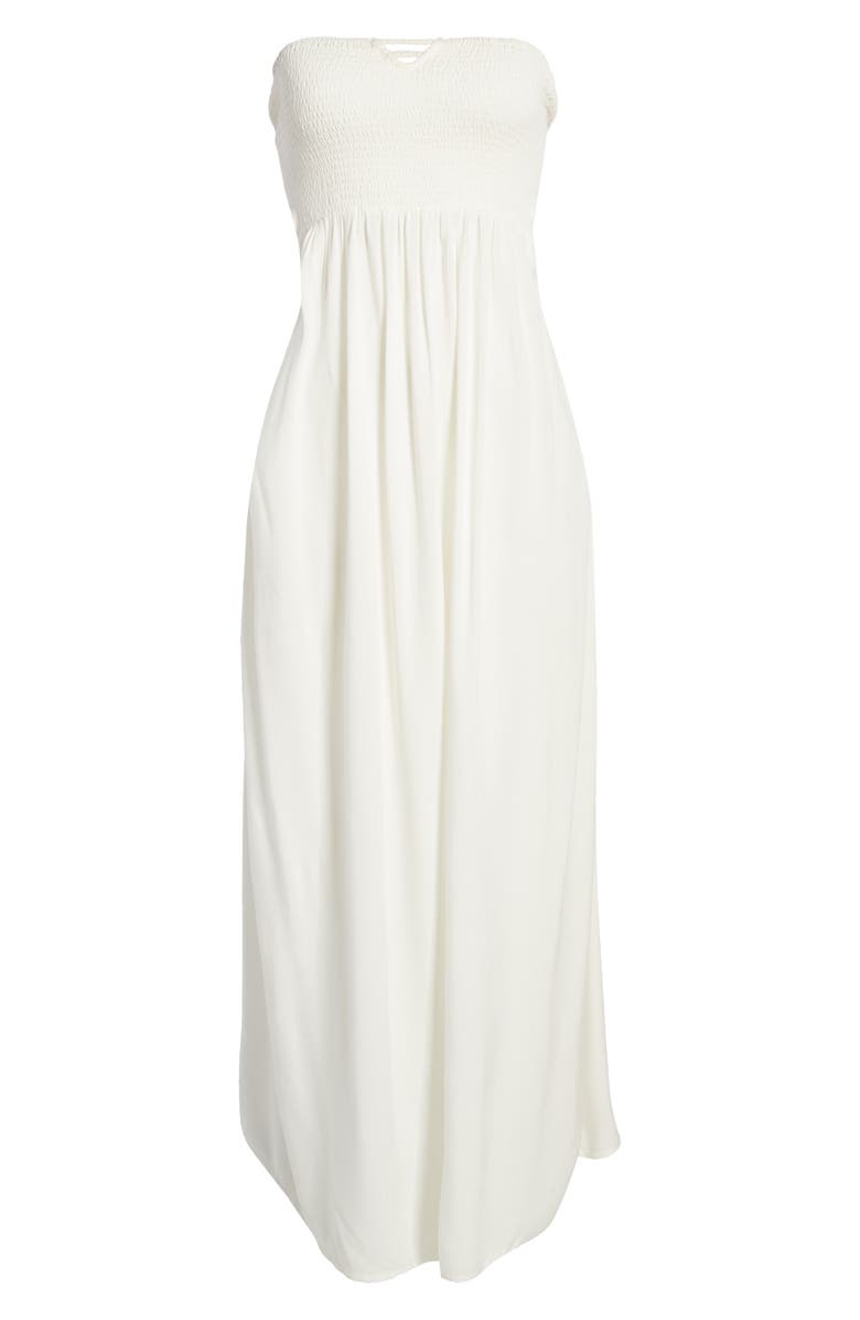 AREA STARS Jenny Strapless Maxi Dress, Alternate, color, White