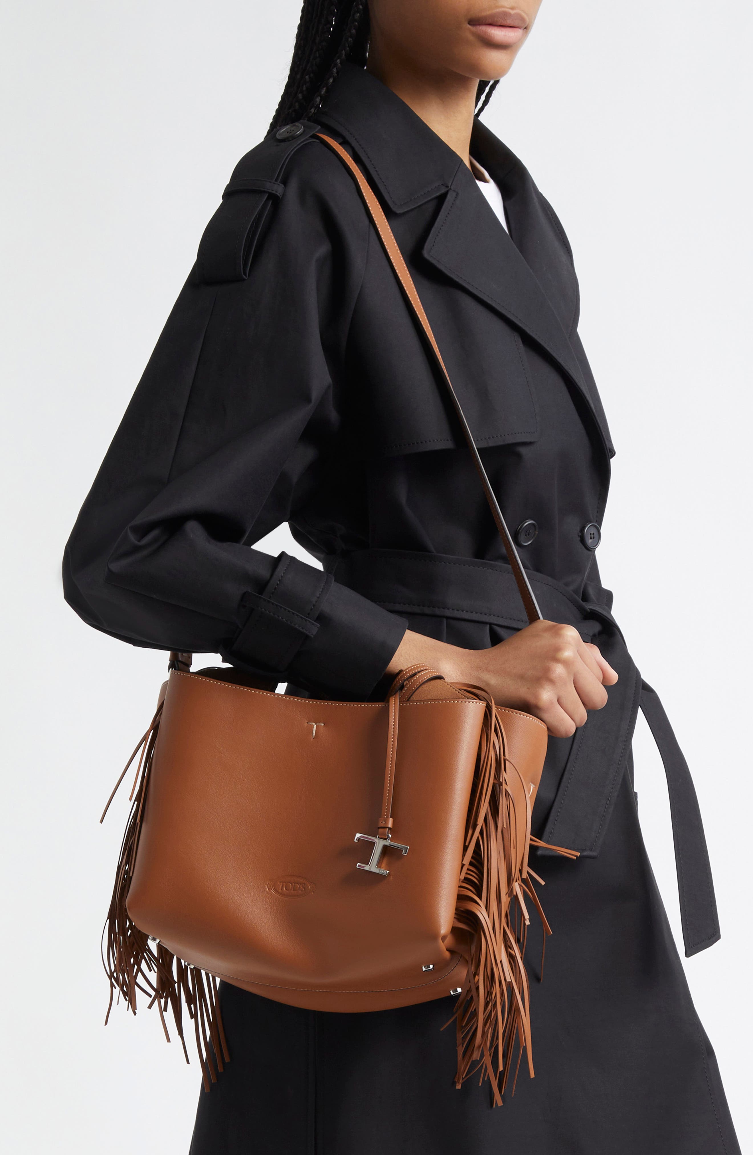 Tod's Mini Apa Top Handle Bag, Alternate, color, 