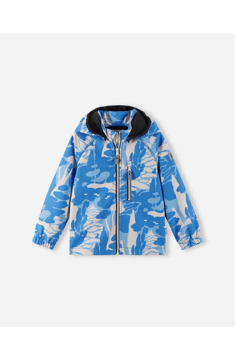 Reima Vantti Print Softshell jacket, Main, color, Cool Blue