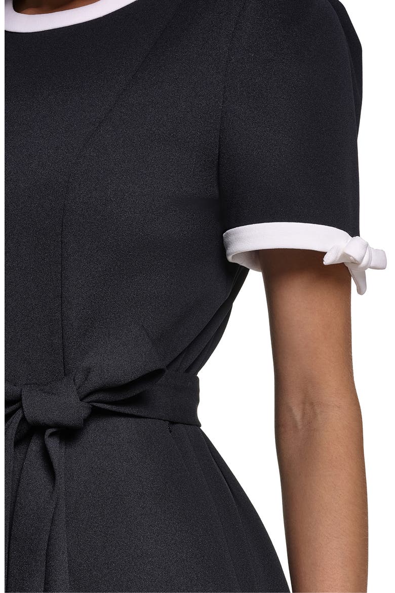 Scuba Crepe Jumpsuit, Alternate, color, BLACK/ SOFT WHITE