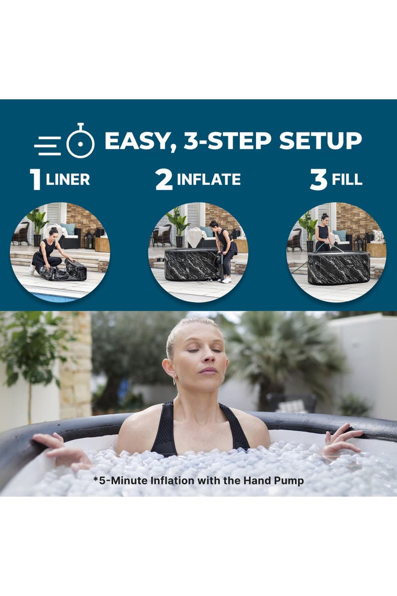 Glacial Dip Cold Plunge Inflatable Tub, Alternate, color, Multicolored