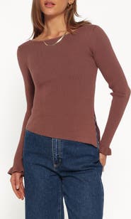 Petal & Pup Fiana Ruffle Cuff Rib Sweater