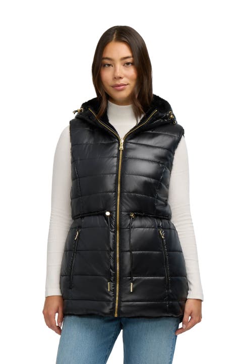 Isabelle Lightweight Reversible Faux Mink Vest