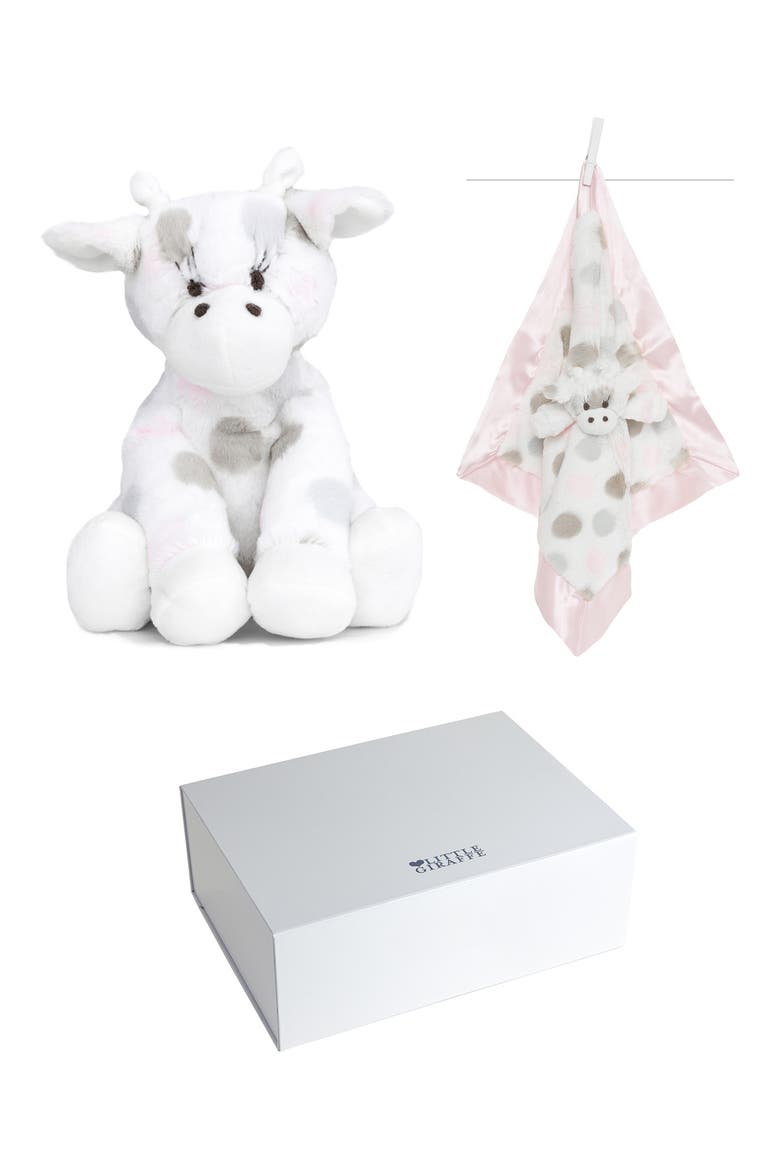 Stuffed Animal & Blankie Soothing Bundle, Main, color, PINK