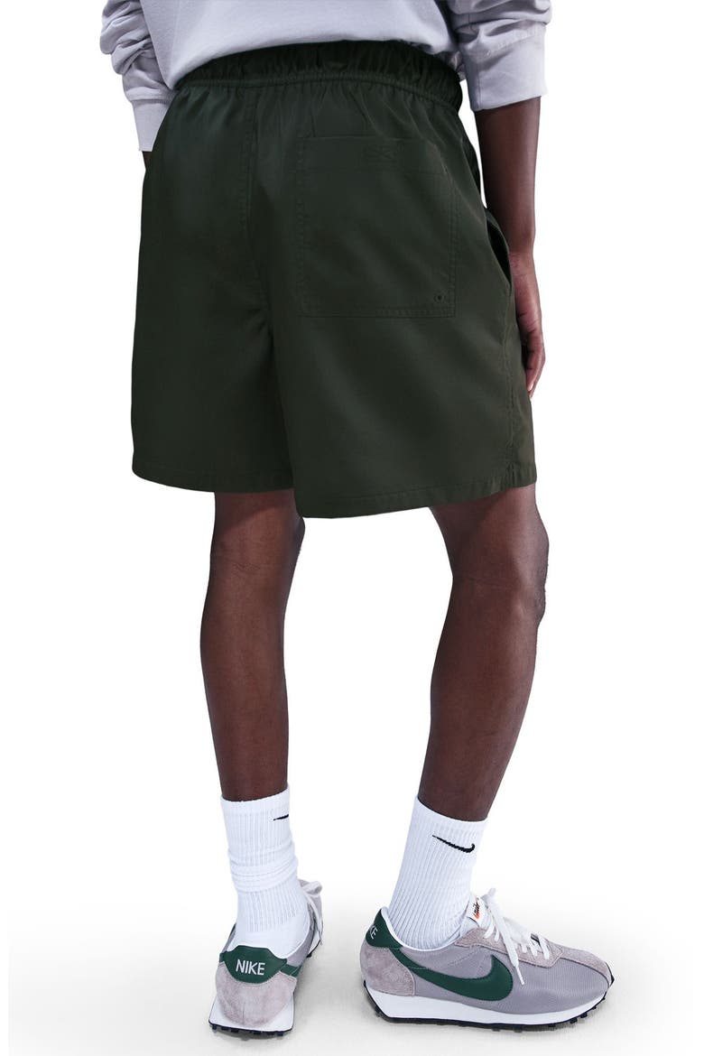 Club Woven Flow Shorts, Alternate, color, 355 SEQUOI/WHITE