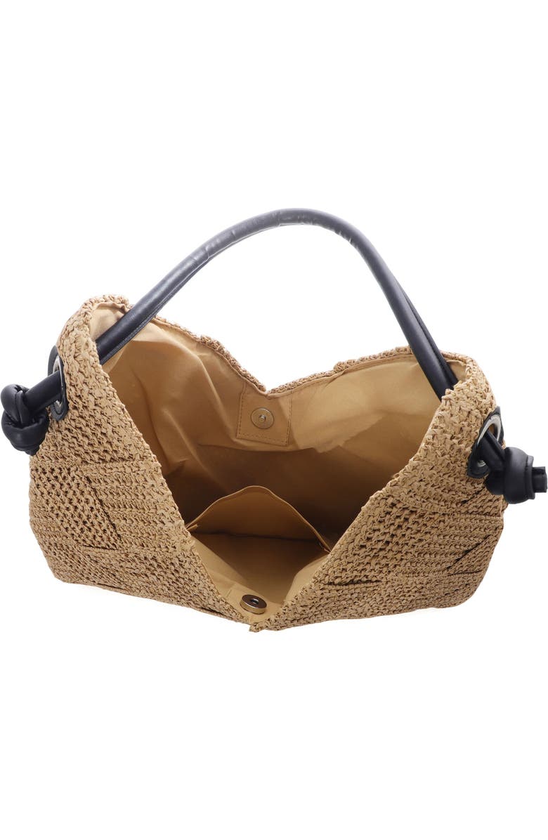 Adornia Raffia Hobo Shoulder Bag, Alternate, color, Brown