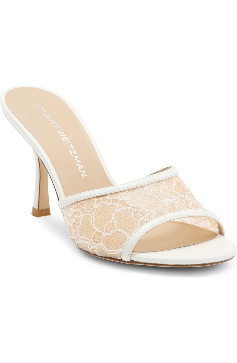 Stuart Weitzman Bare It All Slide Sandal, Main, color, Blanco White