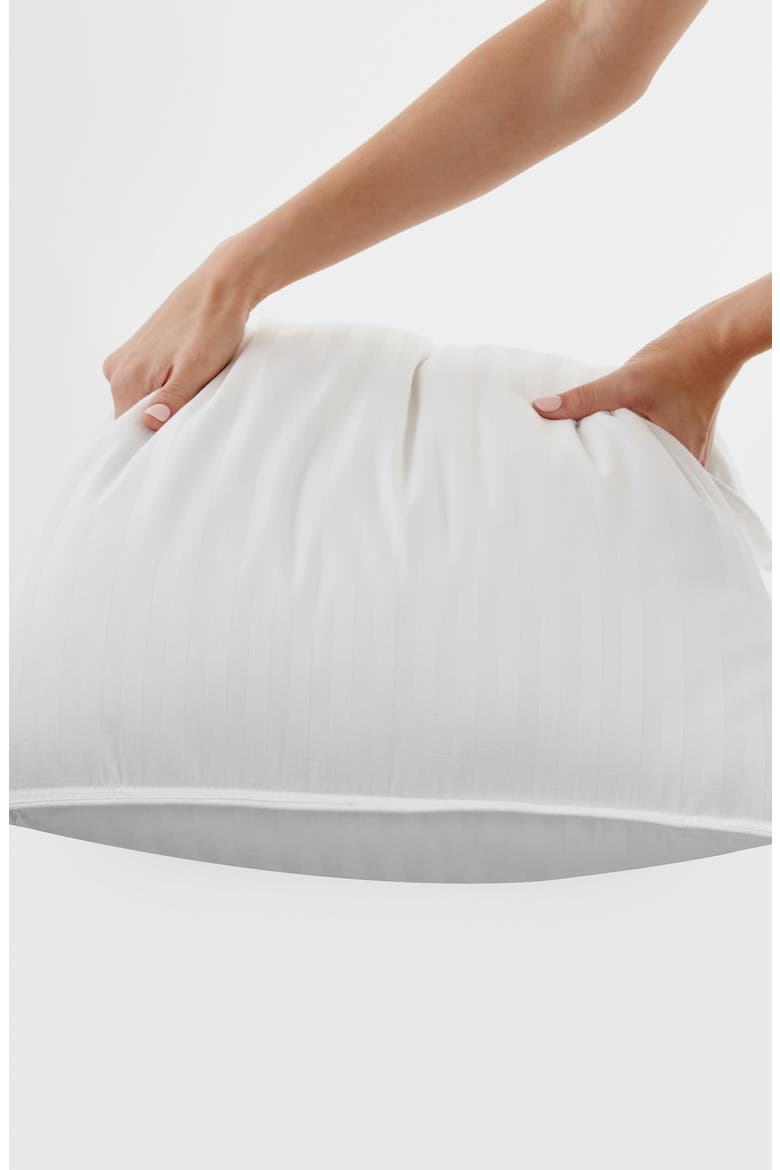 HOME SPUN Plush Down Alternative Gel Fiber Pillows - Pack of 2, Alternate, color, WHITE