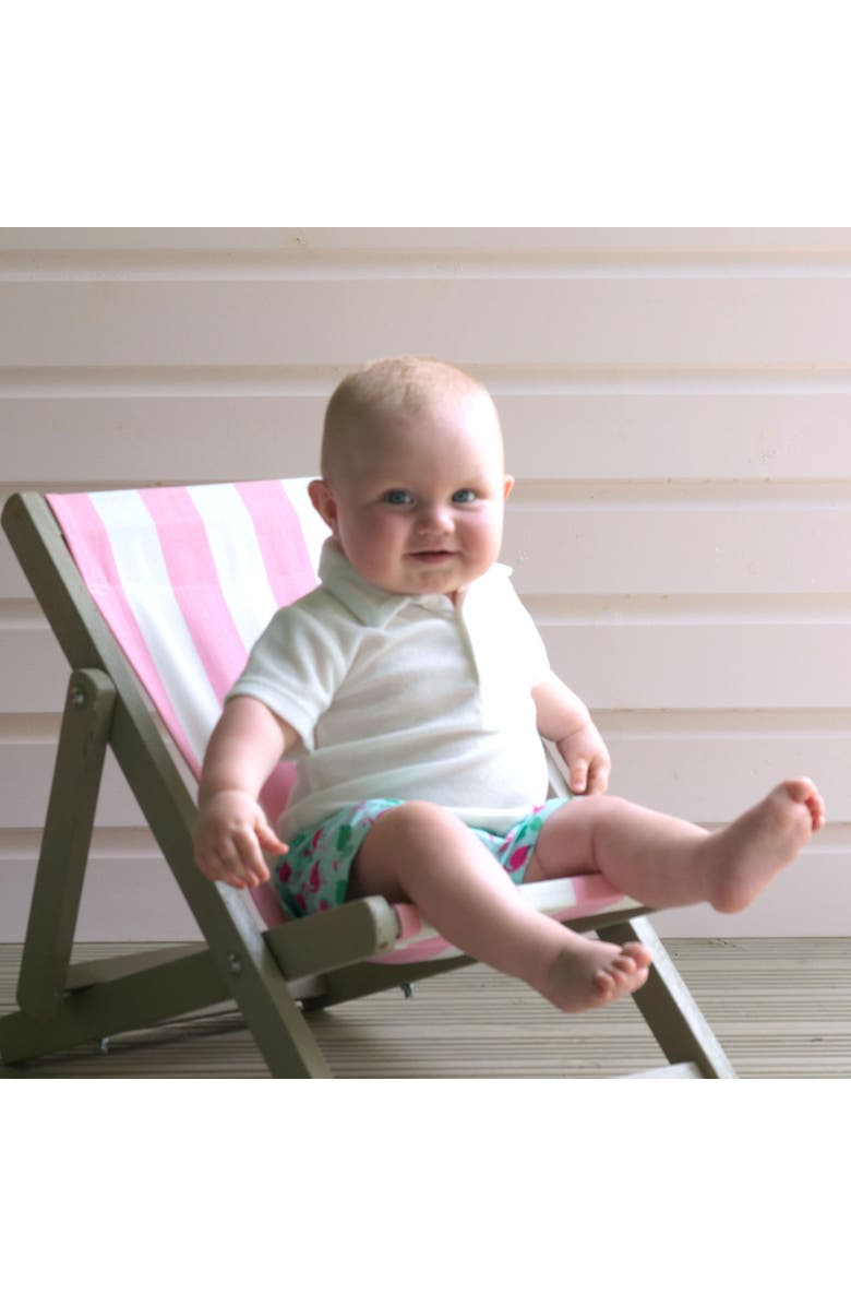 Rachel Riley Flamingo Swim Shorts, Alternate, color, Green