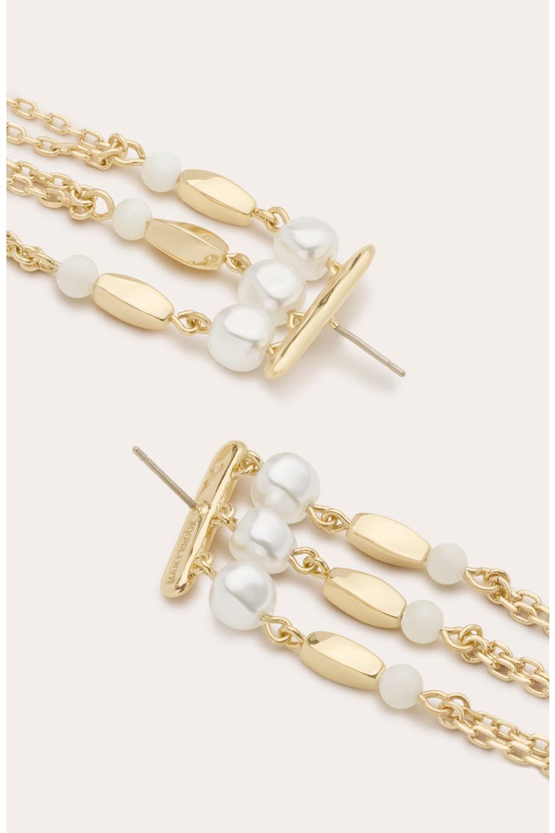 Viona Mother-of-Pearl Linear Drop Earrings, Alternate, color, GOLD