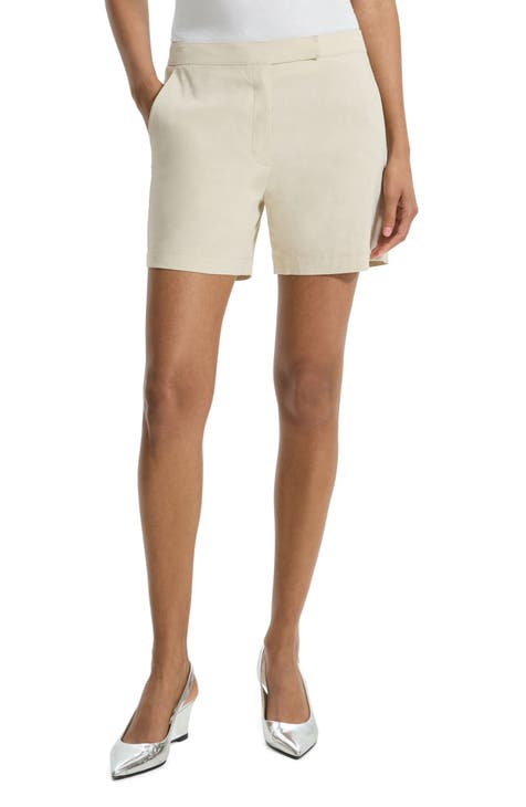 Good Tab Waist Linen Blend Shorts