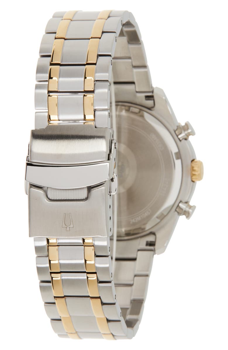 BULOVA Men's Chronograph Watch, 44mm, Alternate, color, Two-Tone