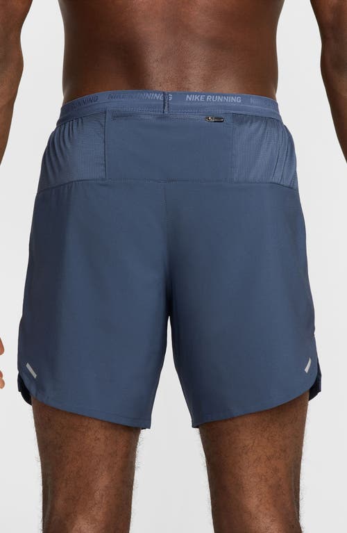 Nike Men's Stride Dri-fit 7" 2-in-1 Running Shorts In Thunder Blue
