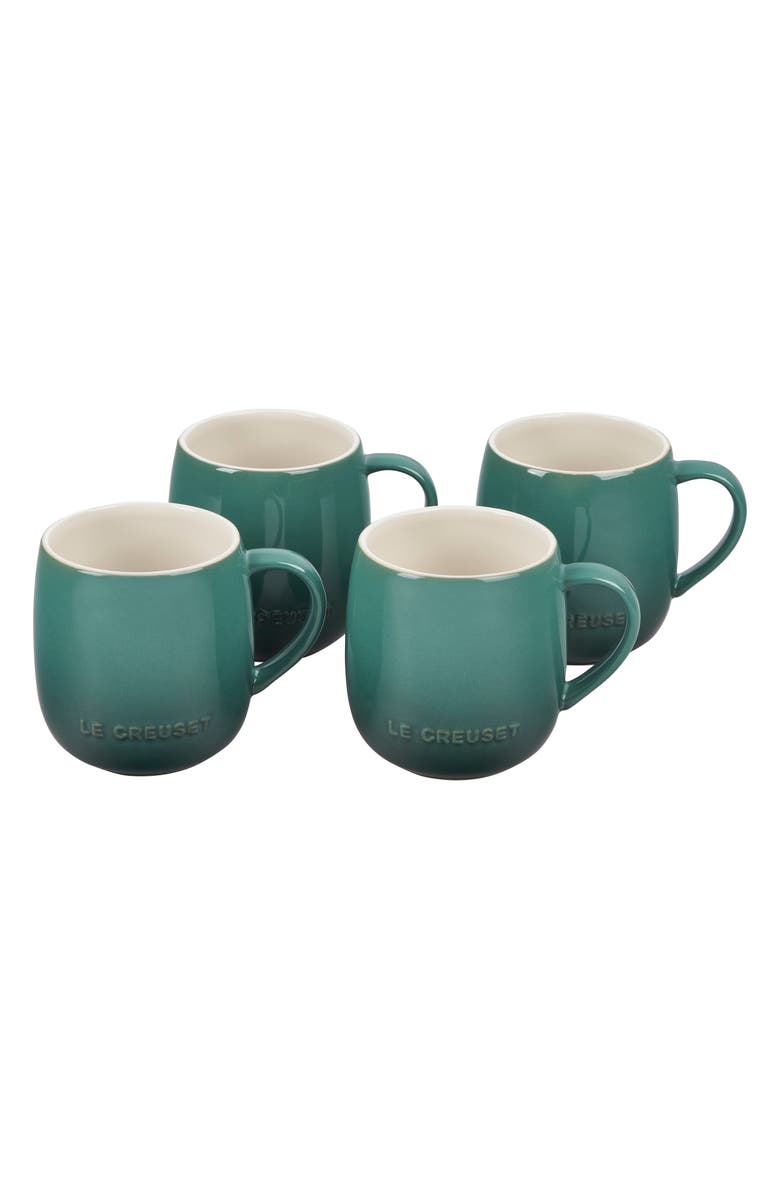 Le Creuset Set of Four 14-Ounce Stoneware Mugs, Alternate, color, Artichaut