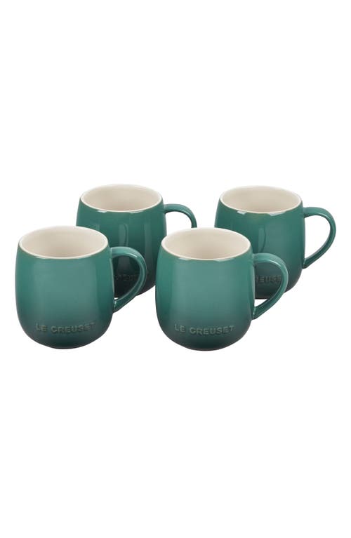 Le Creuset Set Of Four 14-ounce Stoneware Mugs In Artichaut