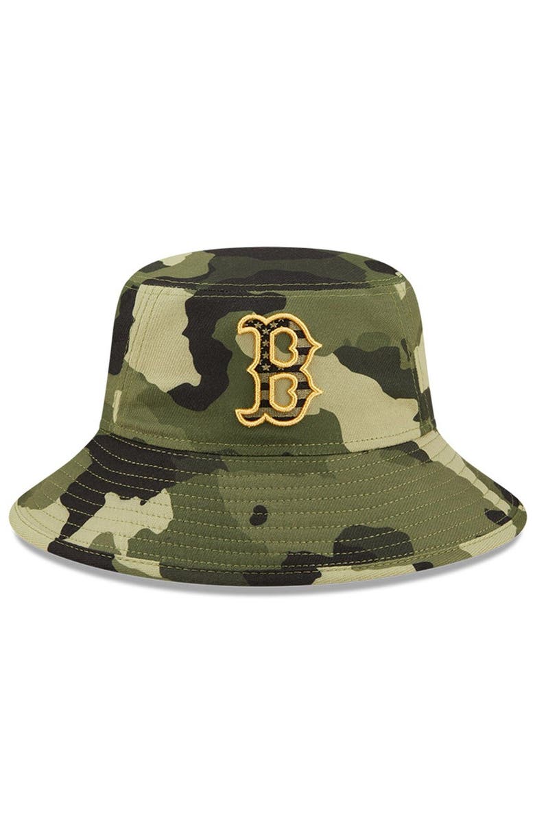 New Era Men's New Era Camo Boston Red Sox 2022 Armed Forces Day Bucket Hat, Alternate, color, Camo