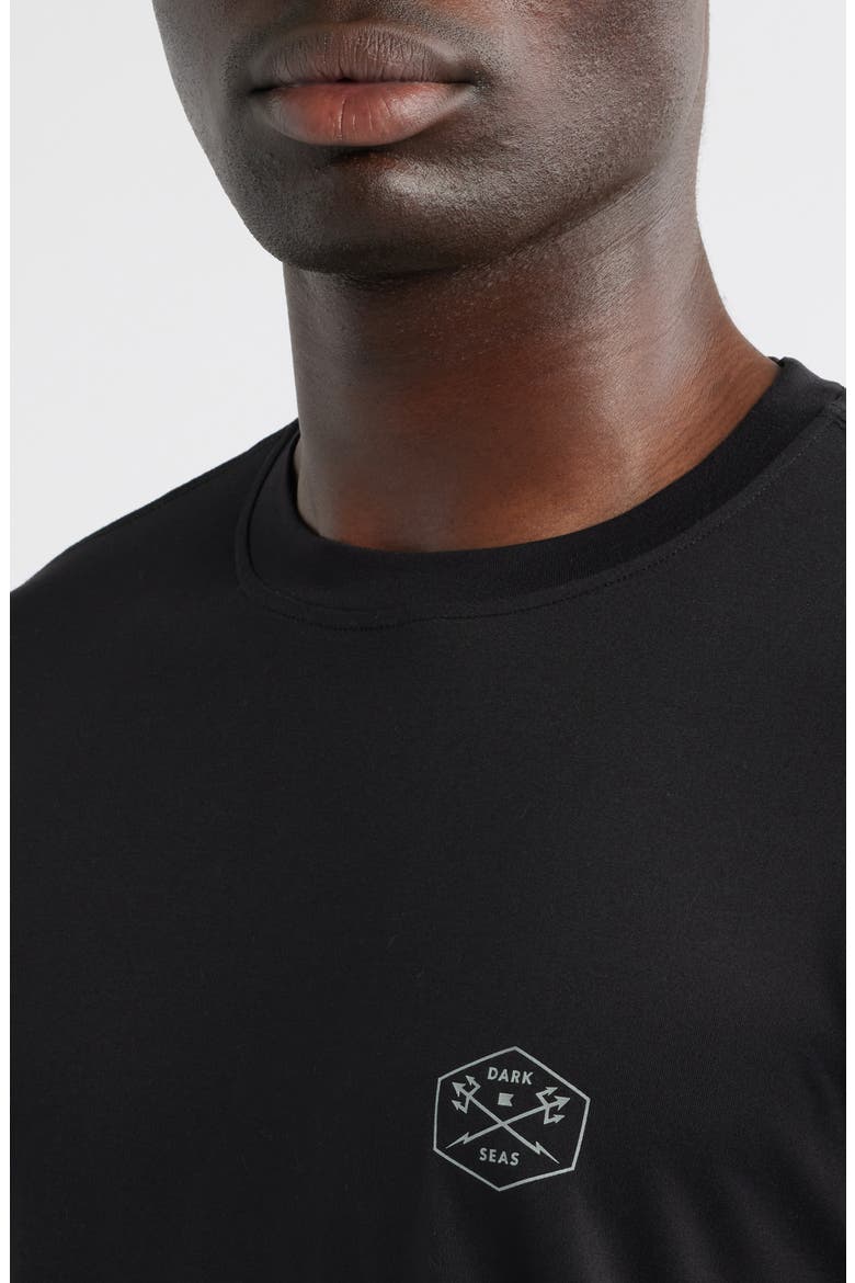 No Sweat Long Sleeve Performance Graphic T-Shirt, Alternate, color, BLACK