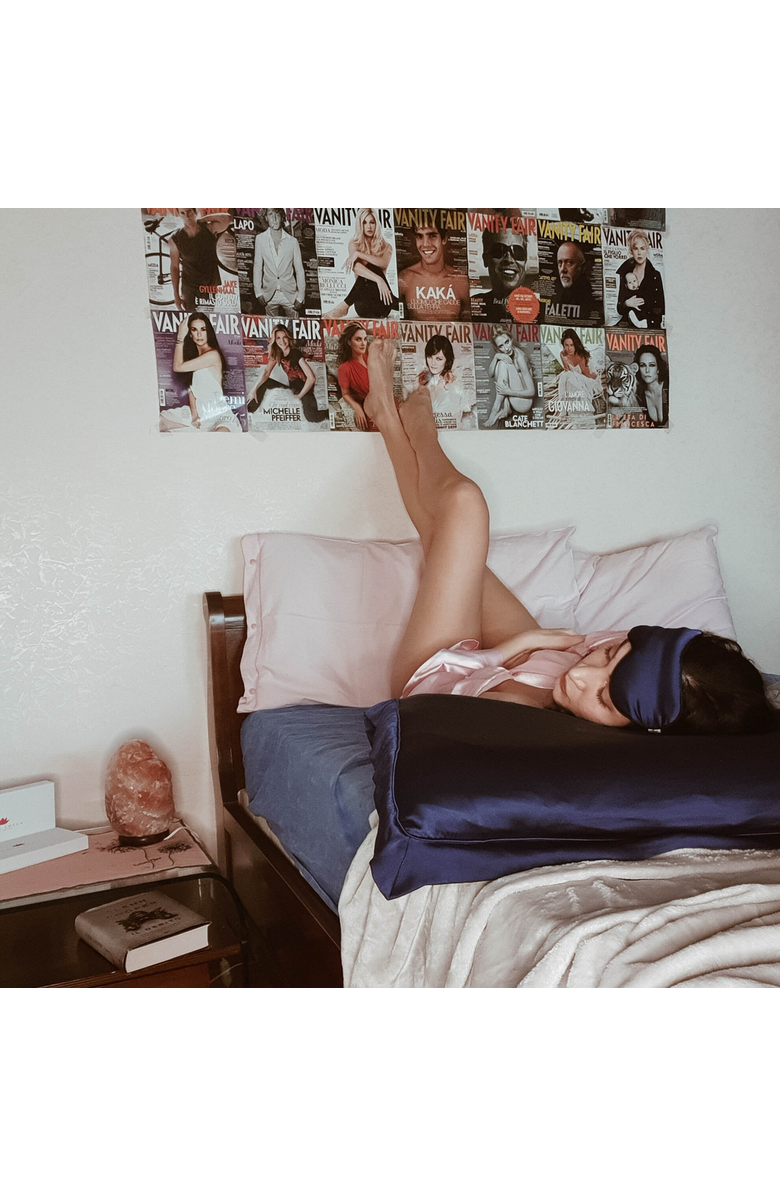 White Lotus Beauty Luxurious Cruelty Free 100% Mulberry Silk Pillowcase, Alternate, color, White