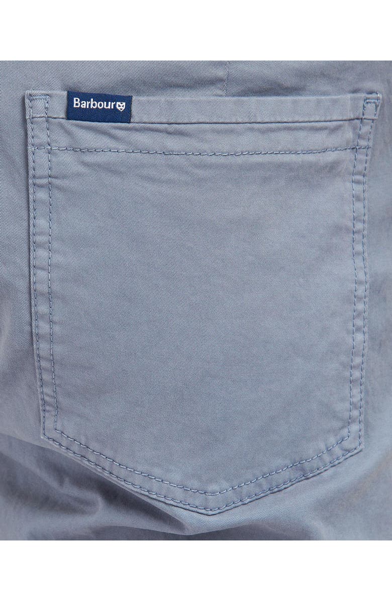 Barbour Overdyed Five Pocket Stretch Twill Shorts, Alternate, color, Washed Blue
