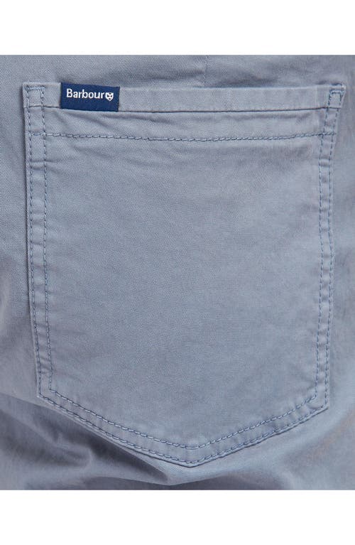 BARBOUR BARBOUR OVERDYED FIVE POCKET STRETCH TWILL SHORTS