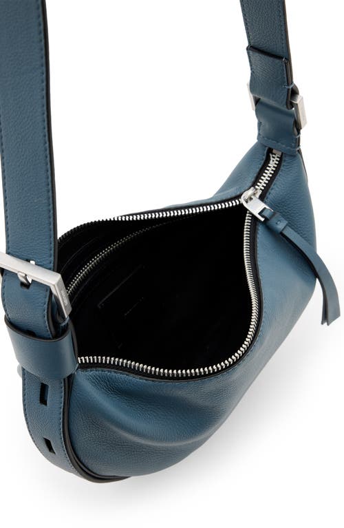Allsaints Half Moon Leather Crossbody Bag