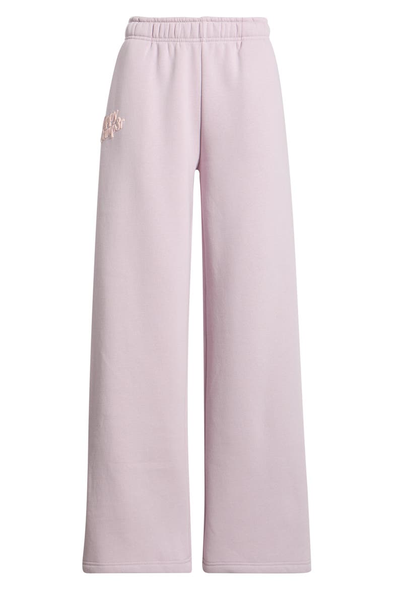 Fleece Wide Leg Sweatpants, Alternate, color, LILAC