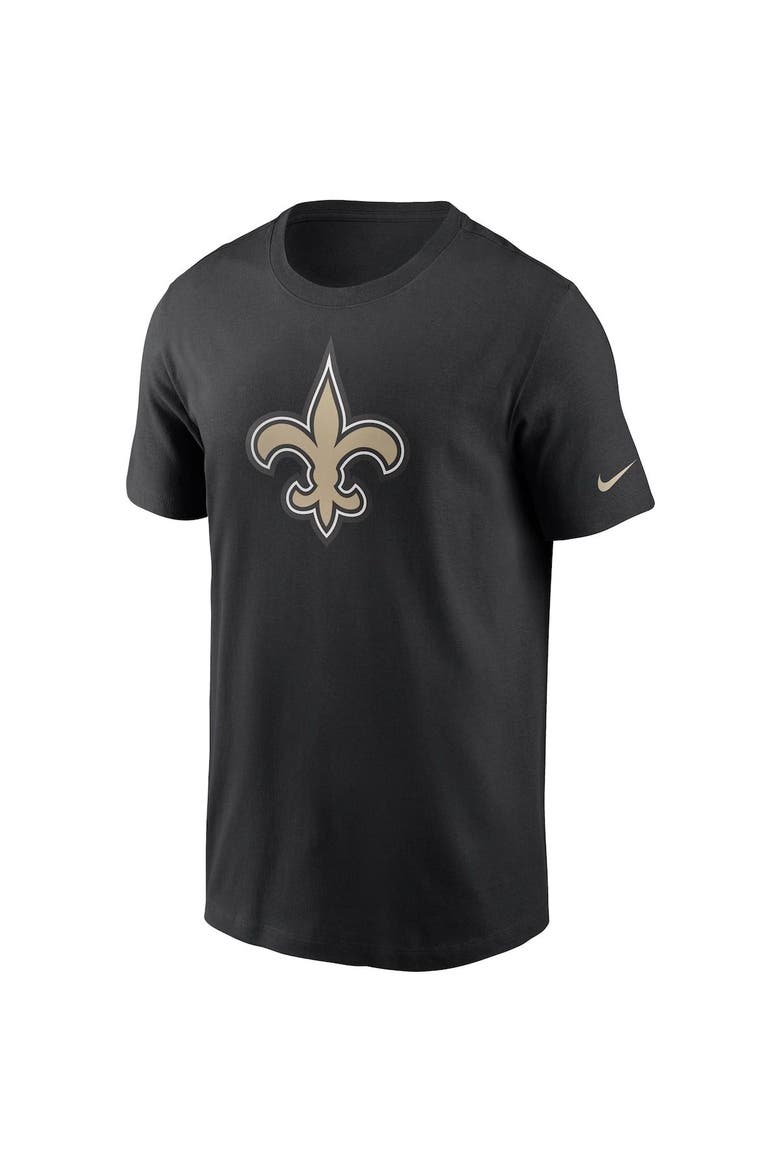 Men's Nike Black New Orleans Saints Primary Logo T-Shirt, Alternate, color, BLACK