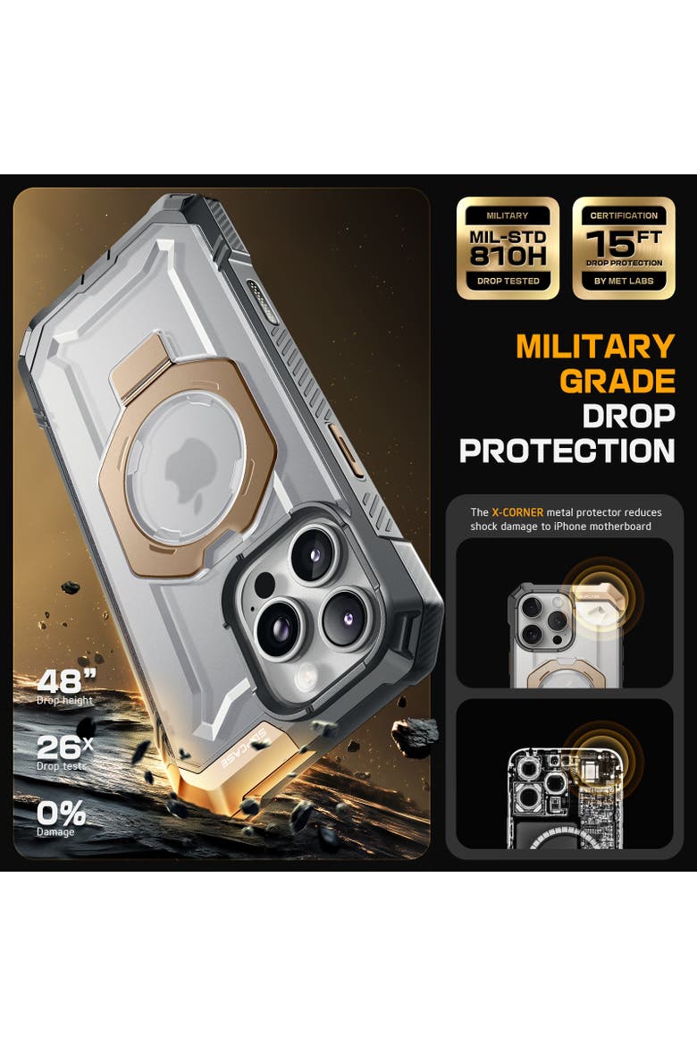 iPhone 16 Pro Max 6.9 inch UB Grip MagSafe Camera Control Button Phone Case, Alternate, color, Desert/Gold
