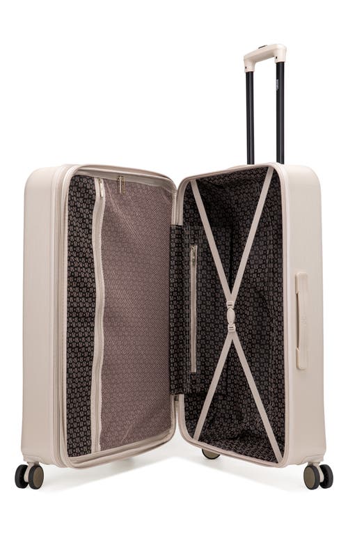 Badgley Mischka Collection Three-piece Diamond Hardside Spinner Luggage Set In Champagne