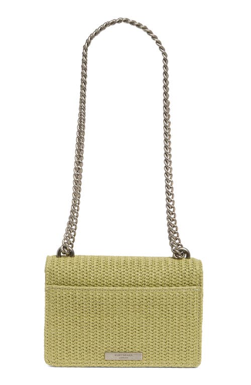 Kurt Geiger London Shoreditch Eagle Small Shoulder Bag In Light/pastel Green