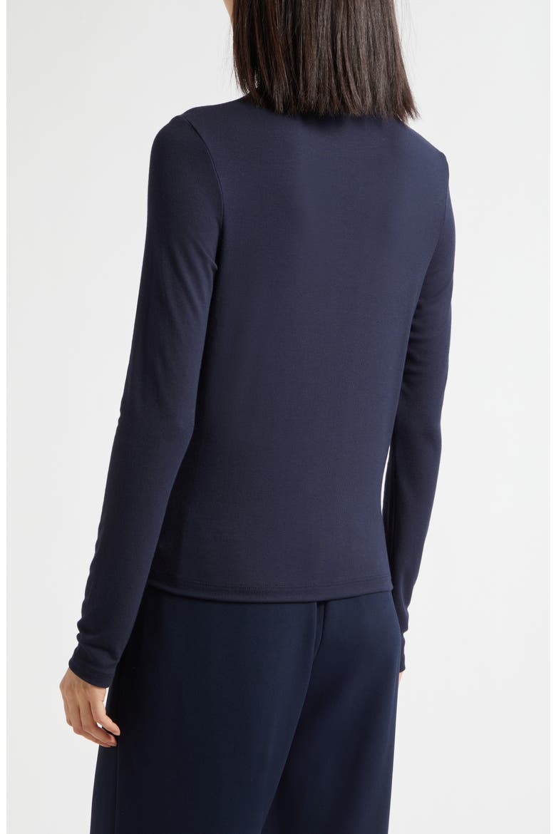 Luxe Long Sleeve Crewneck Top, Alternate, color, TWILIGHT NAVY