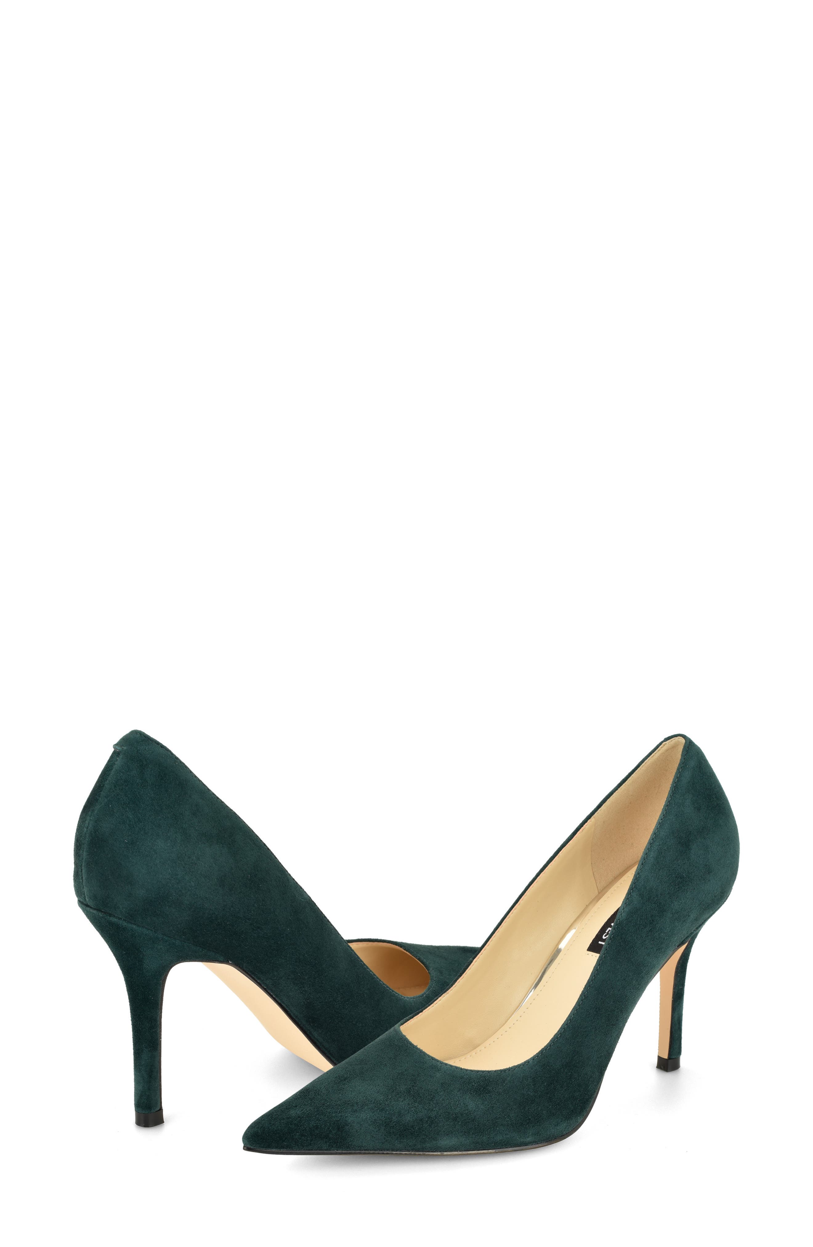 Gemmha Pointed Toe Pump, Alternate, color, DARK GREEN