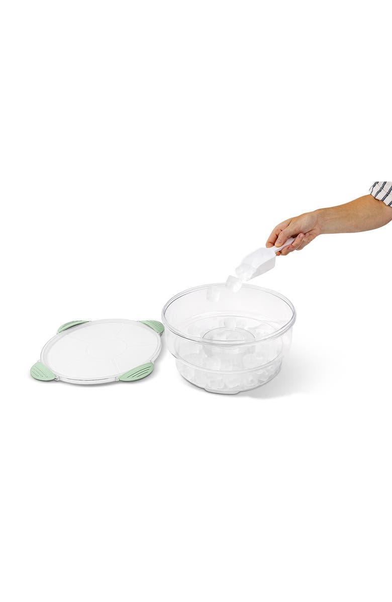 Core Home 6-Section Snack Lazy Susan with Ice Compartment, Alternate, color, Matcha