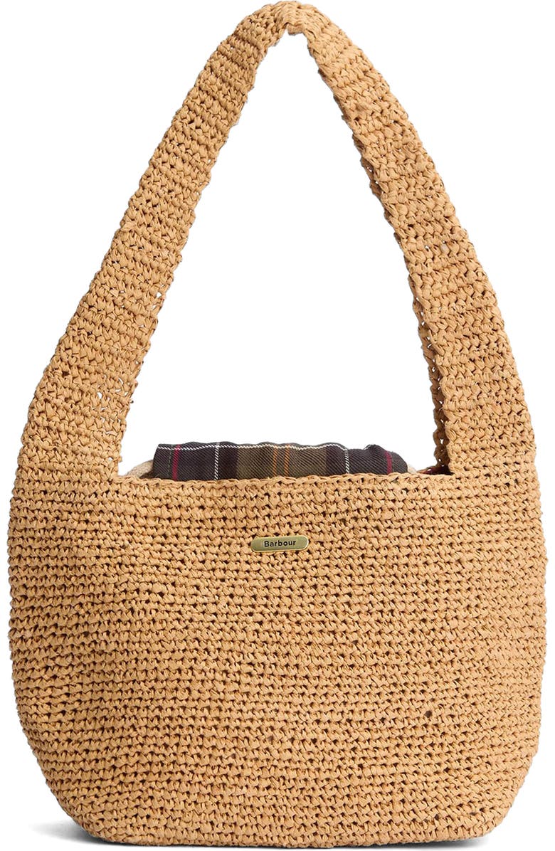 Barbour Lily Crochet Mini Tote, Main, color, Natural