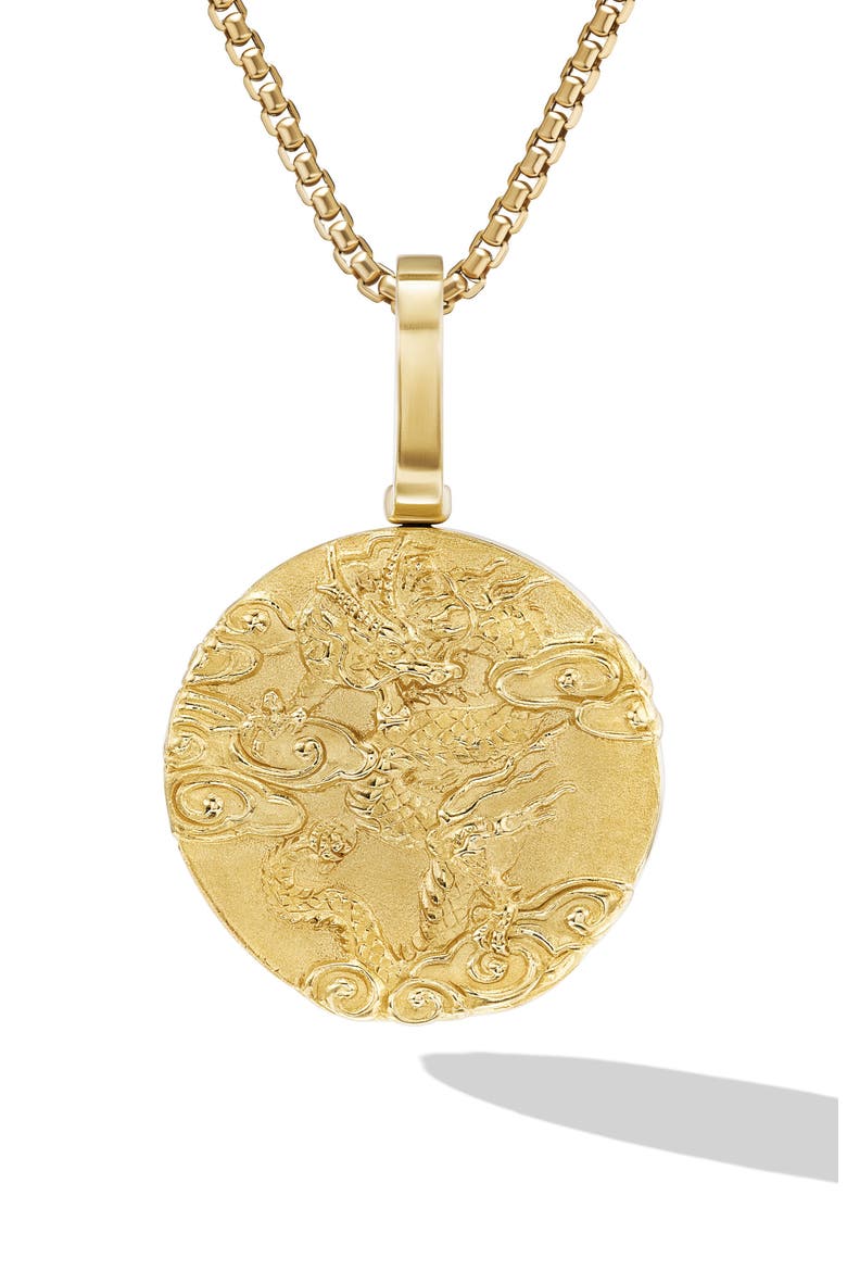 Dragon Amulet, Main, color, 18K YELLOW GOLD