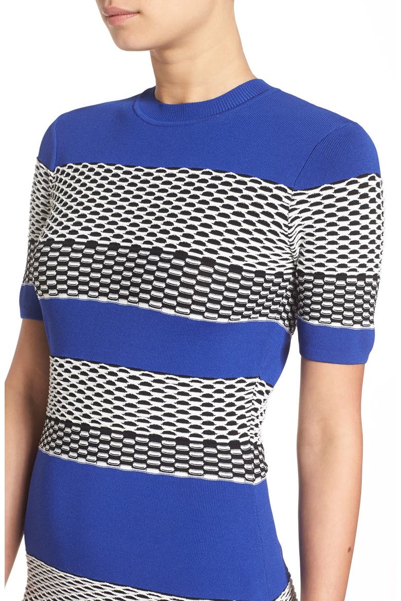 Graphic Stripe Body-Con Dress, Alternate, color, MULTI