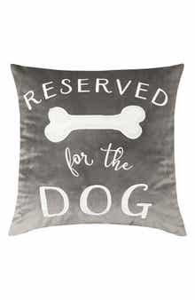 STUDIOCHIC Reserved for the Dog Square Accent Pillow