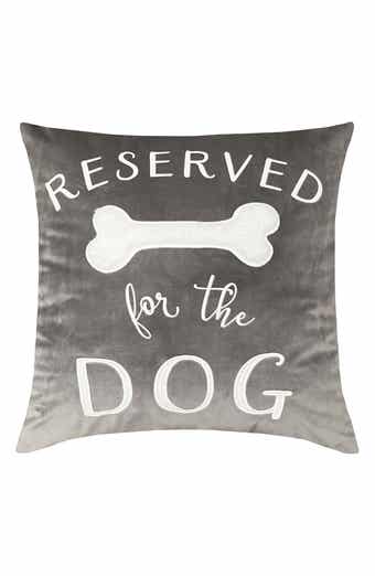 STUDIOCHIC Reserved for the Dog Square Accent Pillow