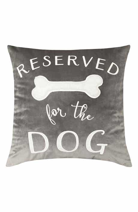 STUDIOCHIC Reserved for the Dog Square Accent Pillow