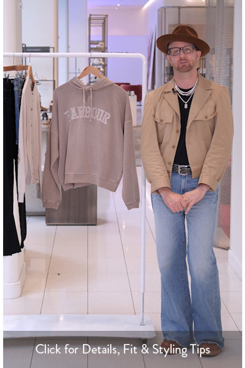 Katie Logo Embroidered Cotton Graphic Hoodie video